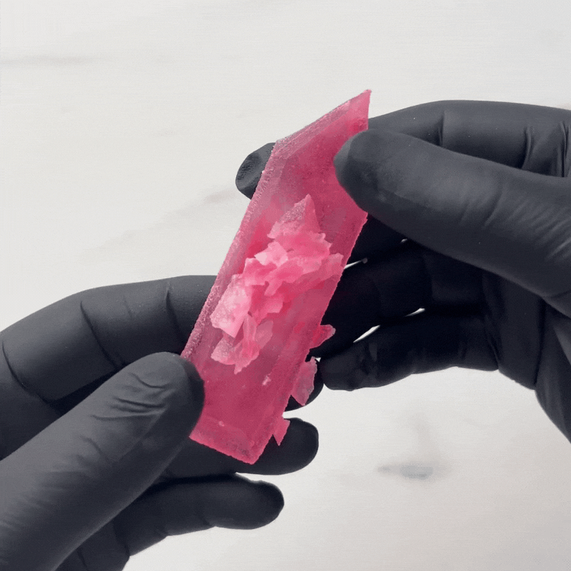 Rose eetbaar kristal