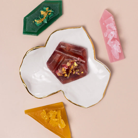 Collezione di smeraldo - 4 cristalli commestibili