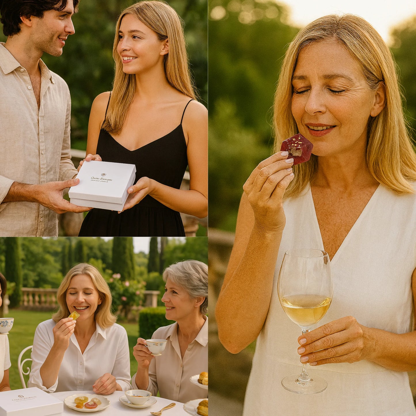Eetbaar kristal met elderflowers