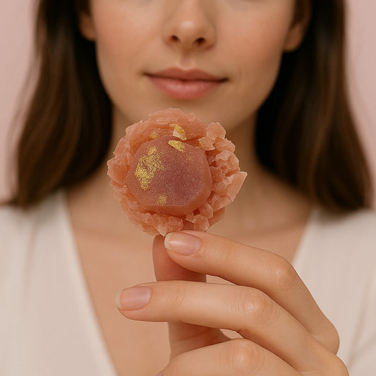 Strawberry edible crystal