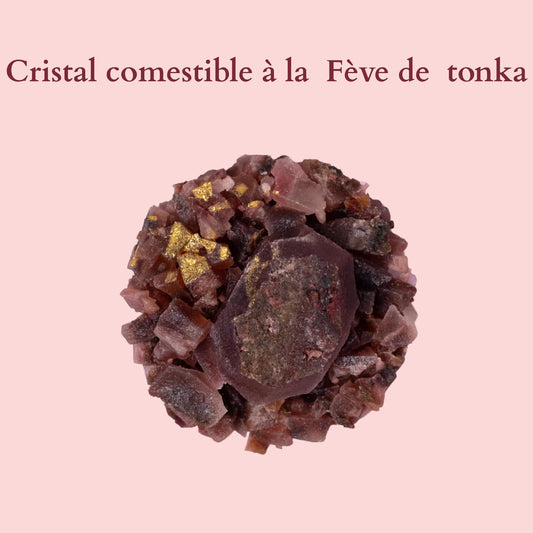 Edible crystal at the tonka bean