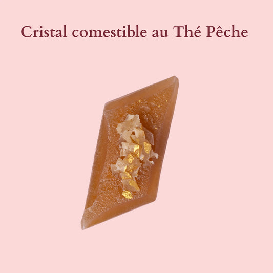 Edible crystal with fishing tea