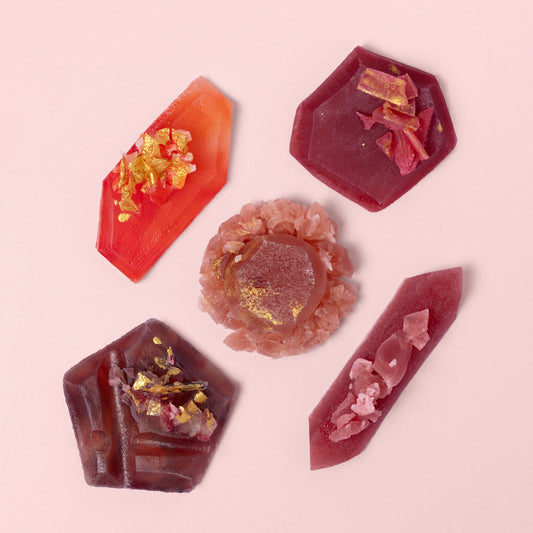Garnet collection - 5 edible crystals